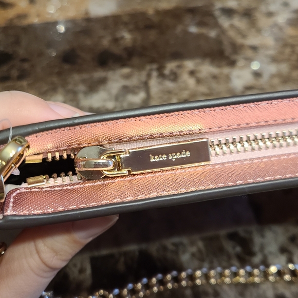 Kate Spade Pochette pink and gold - Picture 8 of 9